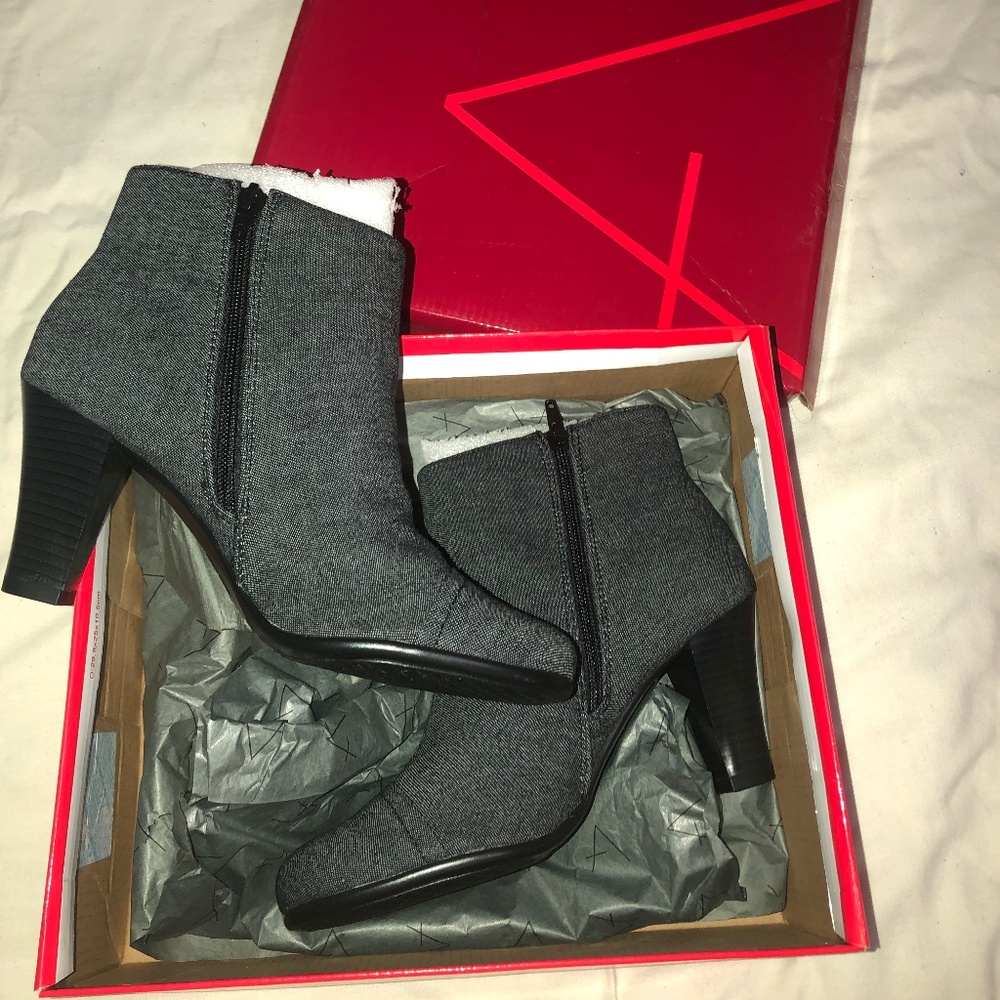 Black Denim Aerosoles Ankle Booties